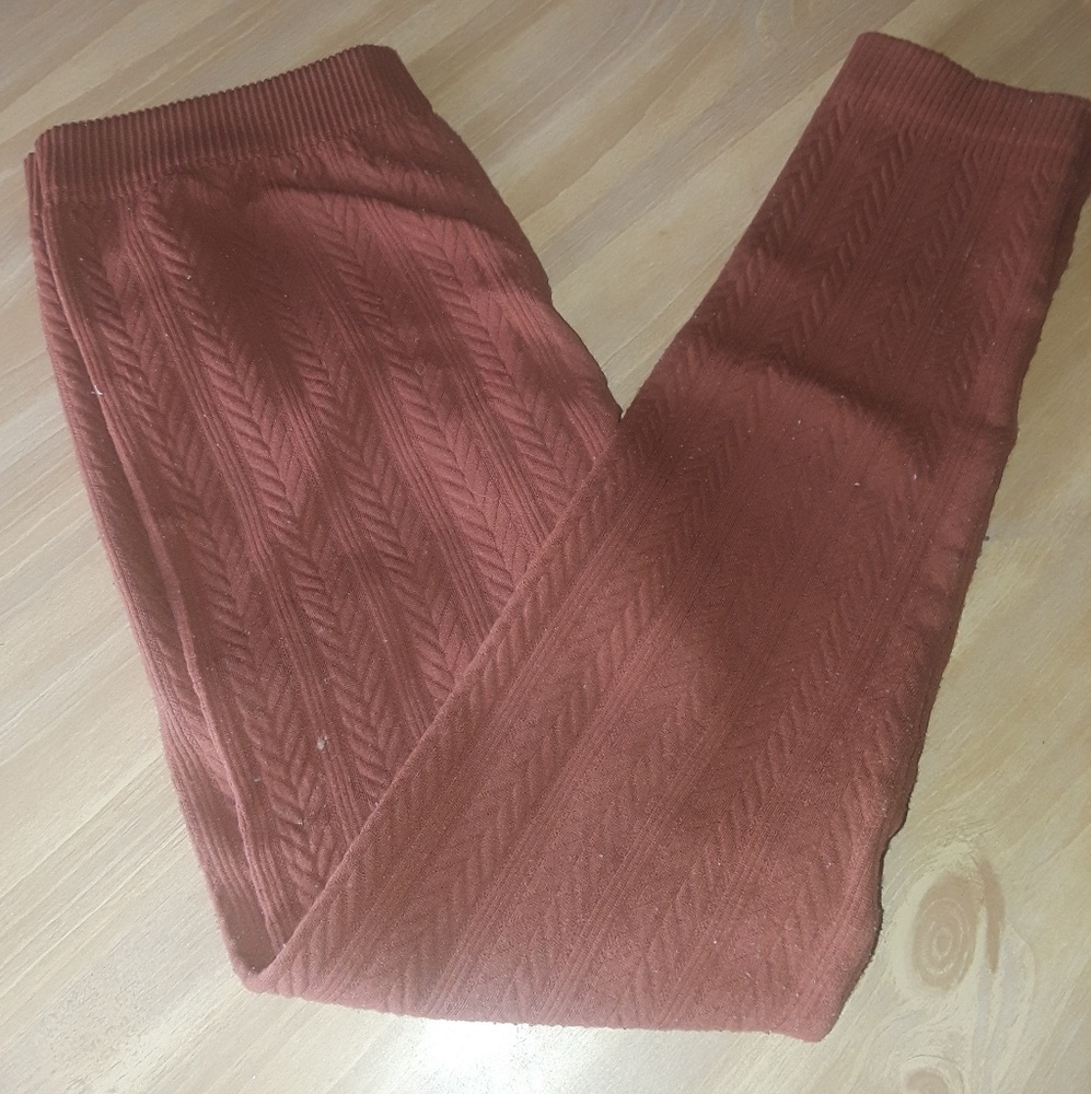 Burnt orange tights